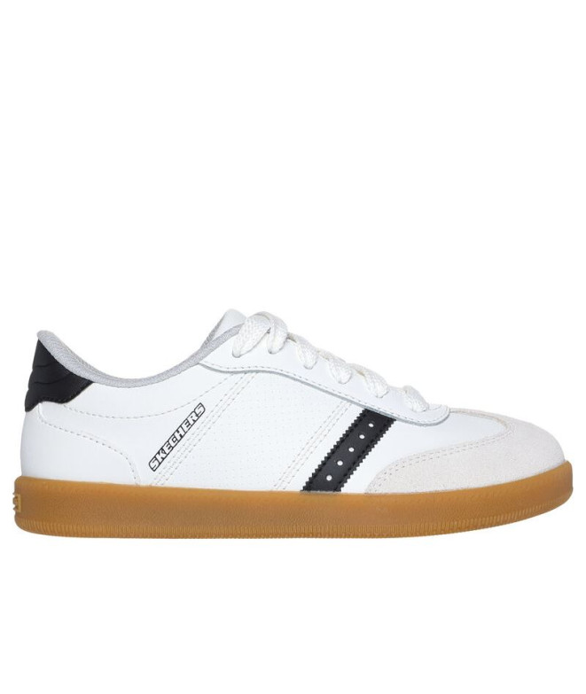 Sapatilhas Skechers Menino Zinger Street Blanc0 Sintético/Couro/ Guarnição preta