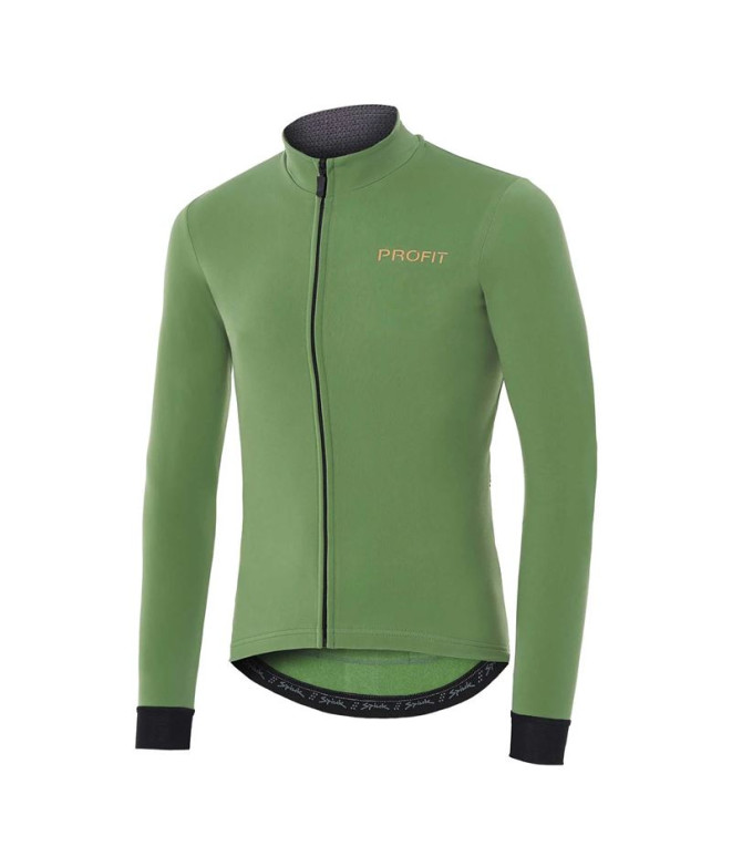 Ciclismo Spiuk Camisola M/L Profit Cold&Rain Verde