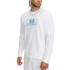 Moletom Under Armour Homem Rival Terry Logo Crew Branco