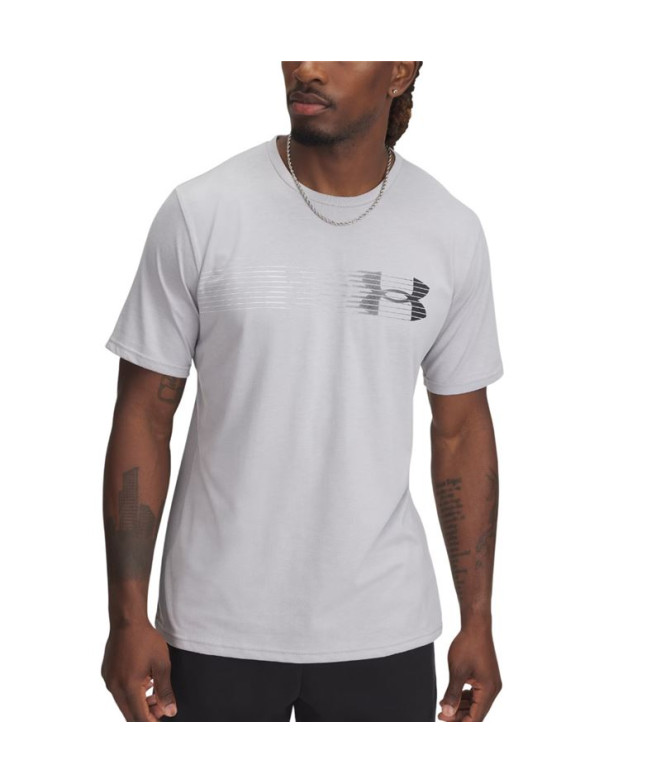Camiseta Manga Corta Under Armour Lc Fly In Logo Ss Hombre Gris
