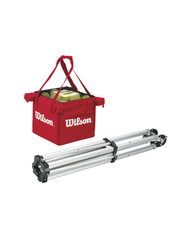 bolas Wilson Trolley Ténis Carrinho de Ensino 150 Vermelho