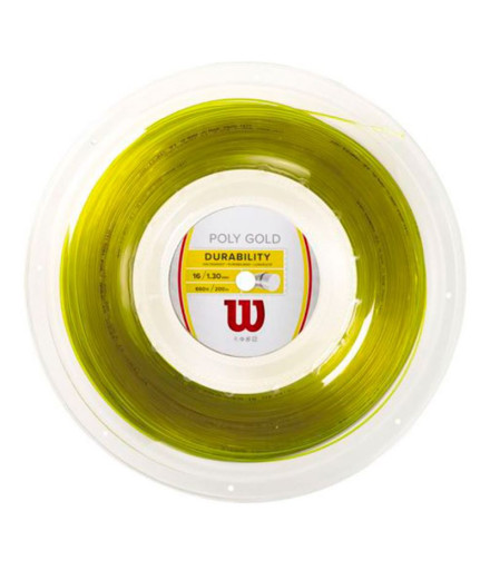 Cordage Tennis Wilson de Poly Gold Reel Gold Cordage Tennis Wilson de Poly Gold Reel Gold