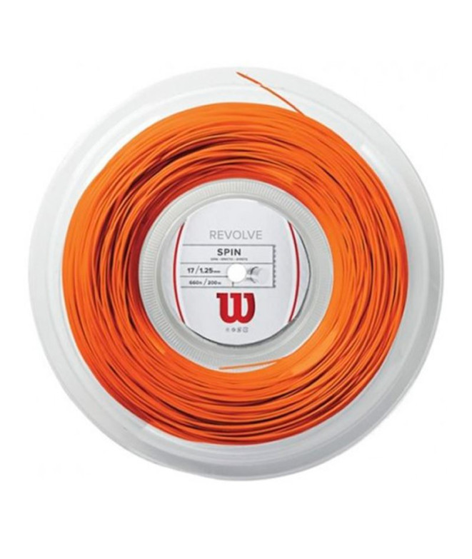 Cordage Tennis Wilson de Revolve 17 Reel Or Orange