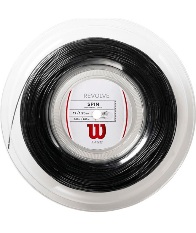 Cordaje de Tenis Wilson Revolve 17 Reel Negro