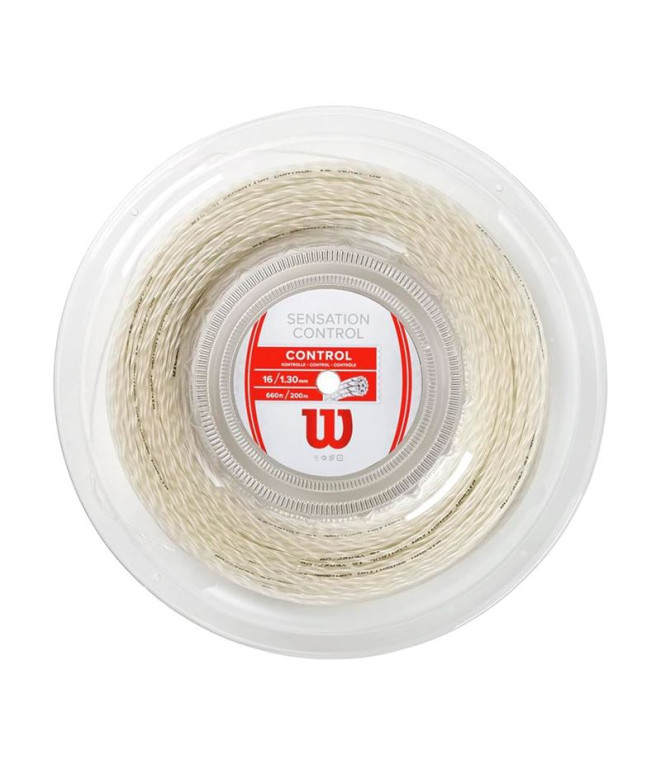Cordage Tennis Wilson de Sensation Control 200M Reel Natural