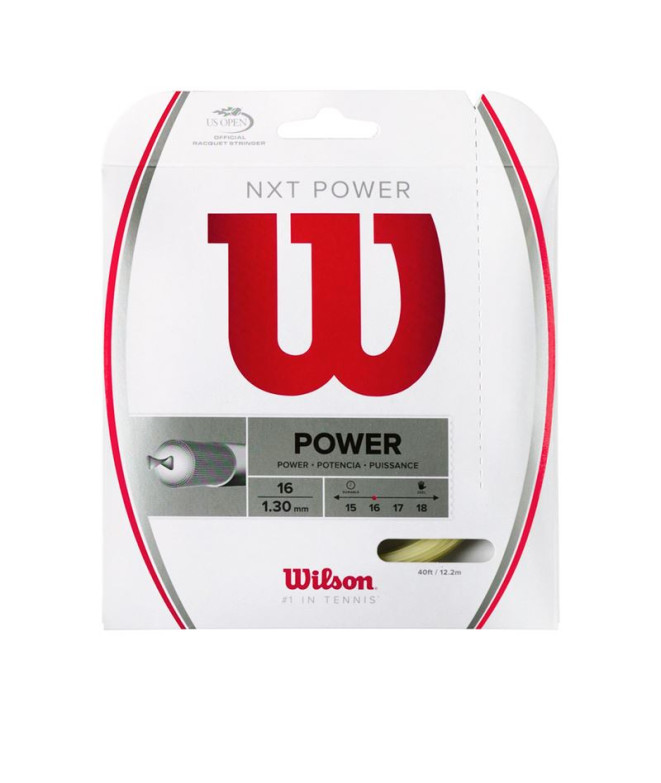 Cordaje de Tenis Wilson Nxt Power 16 Natural
