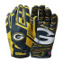Luvas de Futebol Americano Wilson Ad Nfl Stretch Fit Gb Verde amarelo