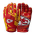 Gants de Football Americano Wilson 71 Nfl Stretch Fit Kc Rouge/Jaune