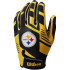 Luvas de Futebol Americano Wilson Infantil Yth Nfl Stretch Fit Gloves Pt Preto/Amarelo