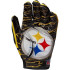 Luvas de Futebol Americano Wilson Infantil Yth Nfl Stretch Fit Gloves Pt Preto/Amarelo