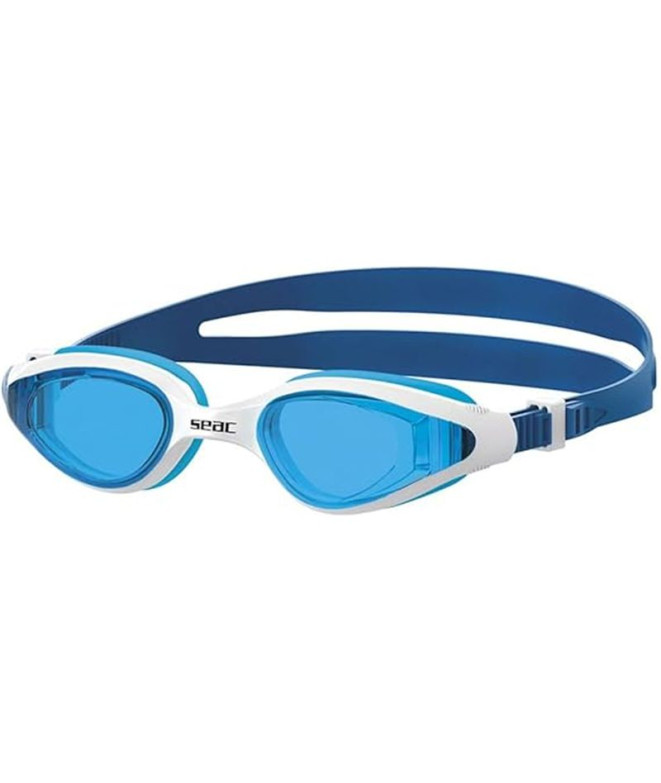 Gafas de natación Seac Ritmo Blanco/Azul