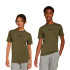 Camiseta adidas Infantil Lin 160 Verde escuro/preto