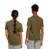 Camiseta adidas Infantil Lin 160 Verde escuro/preto