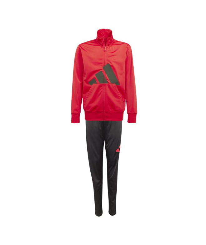 adidas Enfant Tracksuit Big Logo Rouge/Noir