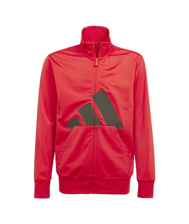 adidas Enfant Tracksuit Big Logo Rouge/Noir