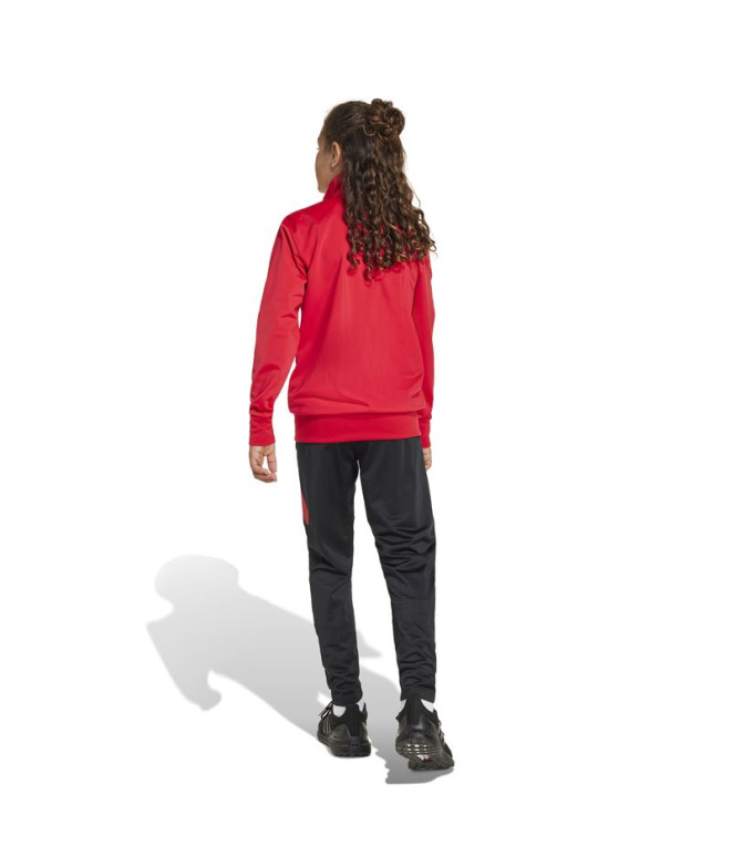 adidas Enfant Tracksuit Big Logo Rouge/Noir