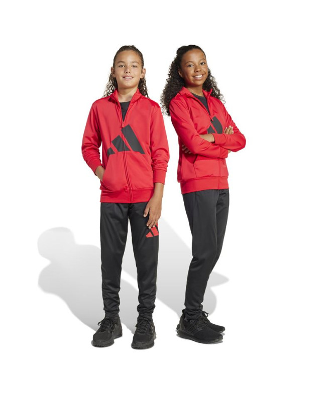 adidas Enfant Tracksuit Big Logo Rouge/Noir