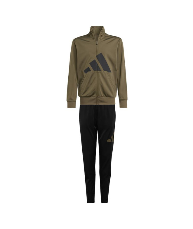 adidas Enfant Tracksuit Big Logo Vert foncé/Noir