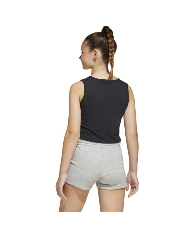 Camiseta adidas Menina Jg Linear Tank Preto/Branco