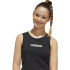 Camiseta adidas Menina Jg Linear Tank Preto/Branco