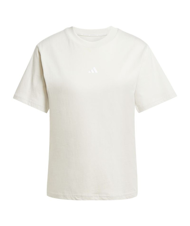 Camiseta adidas Small Logo Sj Mujer Azul/Blanco