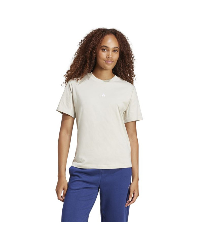 T-shirt adidas Femme Petit logo Sj Bleu/Blanc