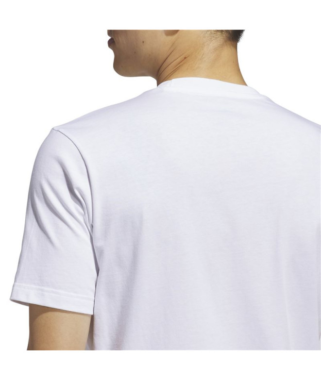 Camiseta adidas Homem Caixa Camo Branco
