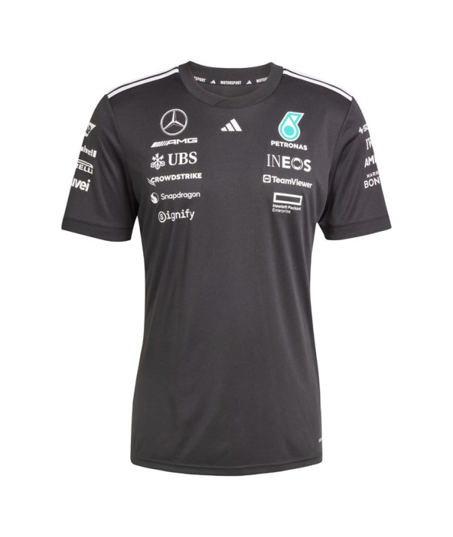 Camiseta adidas Motos Sport Hombre Negro/Blanco