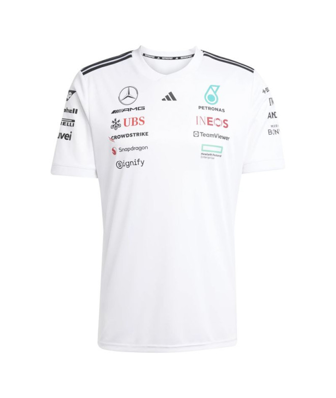 Camiseta adidas Homem Desporto motorizado branco/preto