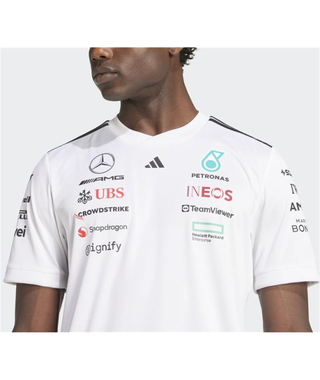 T-shirt adidas Homme Motor Sport Blanc/Noir