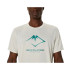 Camiseta Trail Top Homem de ASICS Fujitrail Logo Ss Beige/White