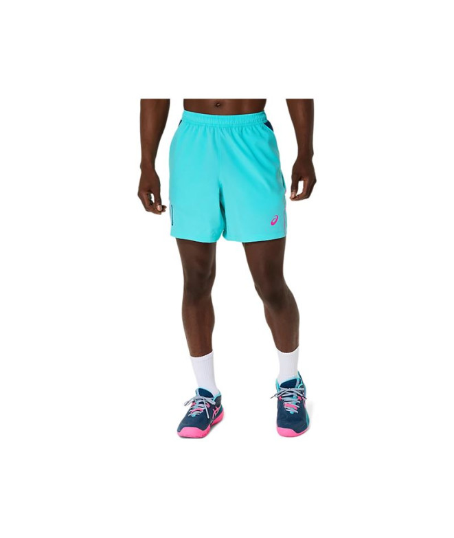 Pantalón Corto de Padel Asics Padel Court 7In Hombre Aqua