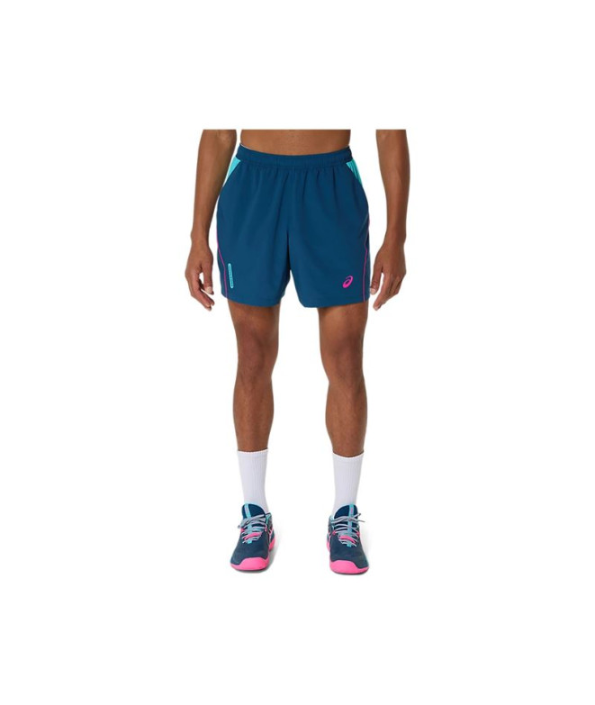 Calça Asics Court Homem Padel curto Padel 7em azul