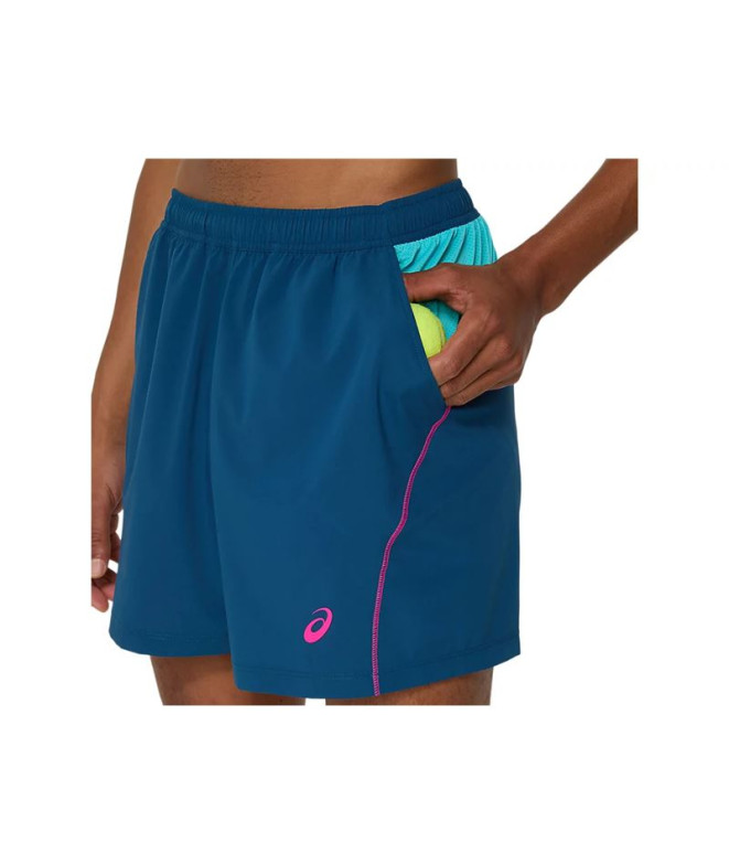 Calça Asics Court Homem Padel curto Padel 7em azul