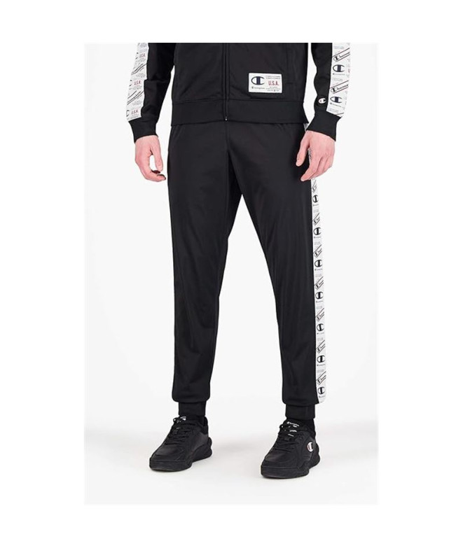 Pantalon Champion Homme Poignet côtelé noir