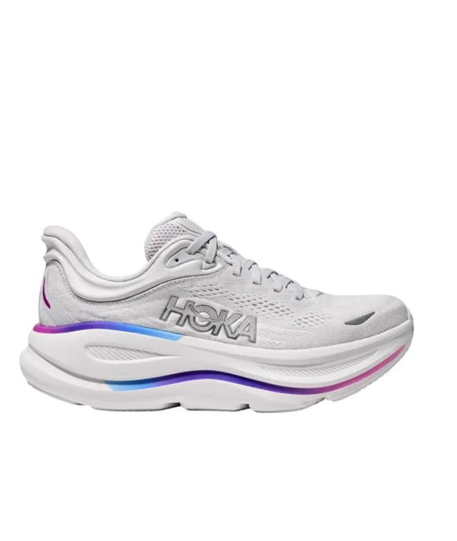 Sapatilhas Running Infantil da Hoka Bondi 9 Cosmic Cinzento/Branco