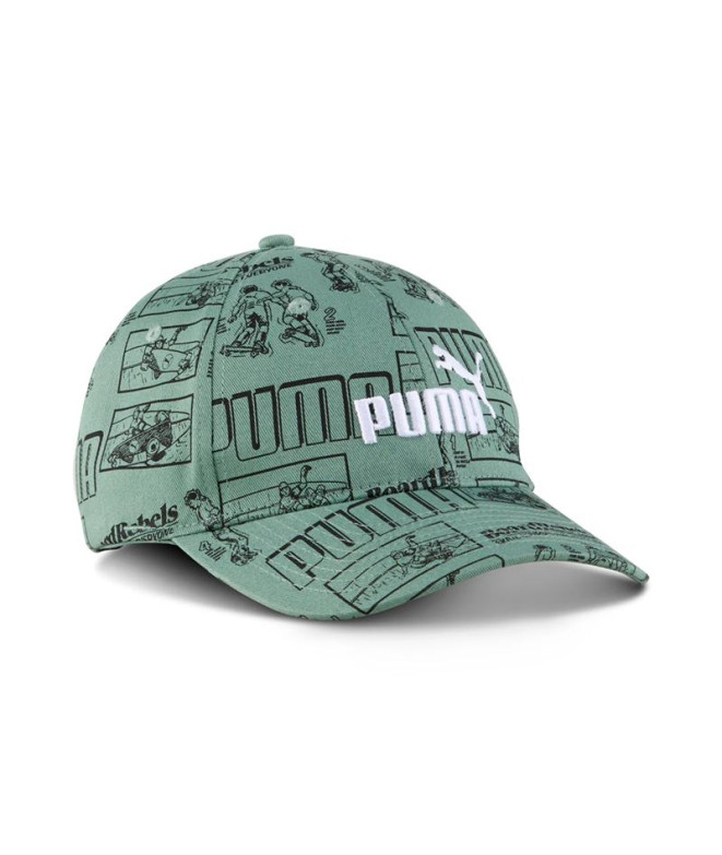 Boné Puma Essentials No.1 Logo Aop Bb,Green Moon M, Menino