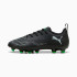 Futebol Infantil Botas Puma Future 8 Play Fg/Ag Preto-Prata-Verde