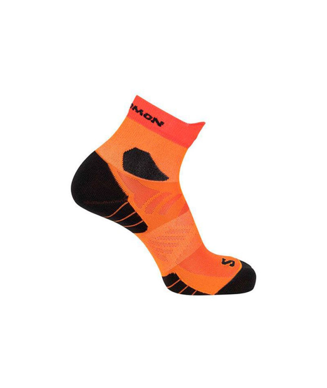 Calcetines de Trail Salomon Aero Ankle Red Orange/Turmeric