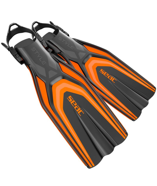 Barbatanas mergulho de Seac Style Sling Strap Laranja
