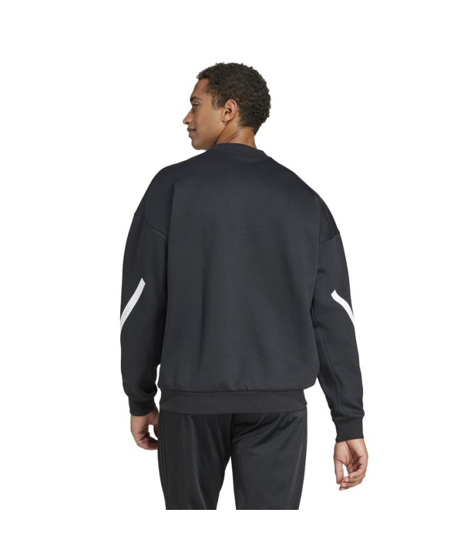 Sudadera adidas Z.N.E. Crw Hombre Negro/Blanco