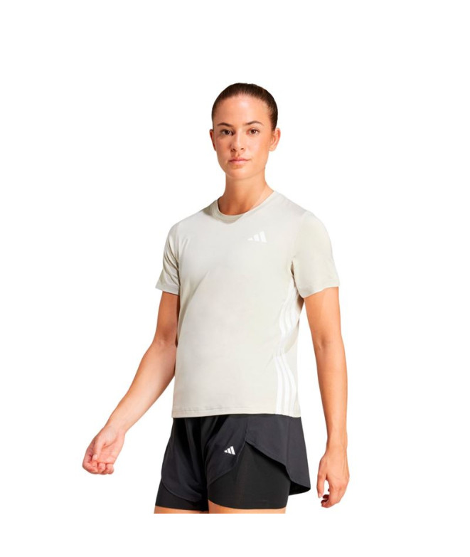 T-shirt adidas Femme Nous 3Bandas Crew Blanc