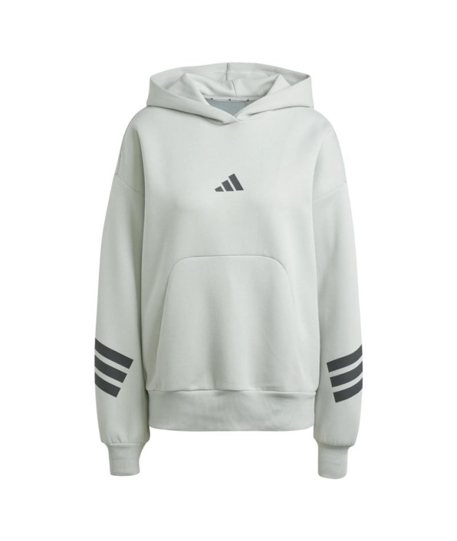 Sudadera adidas Future Icons 3 Bandas Oh Hd Mujer Plata
