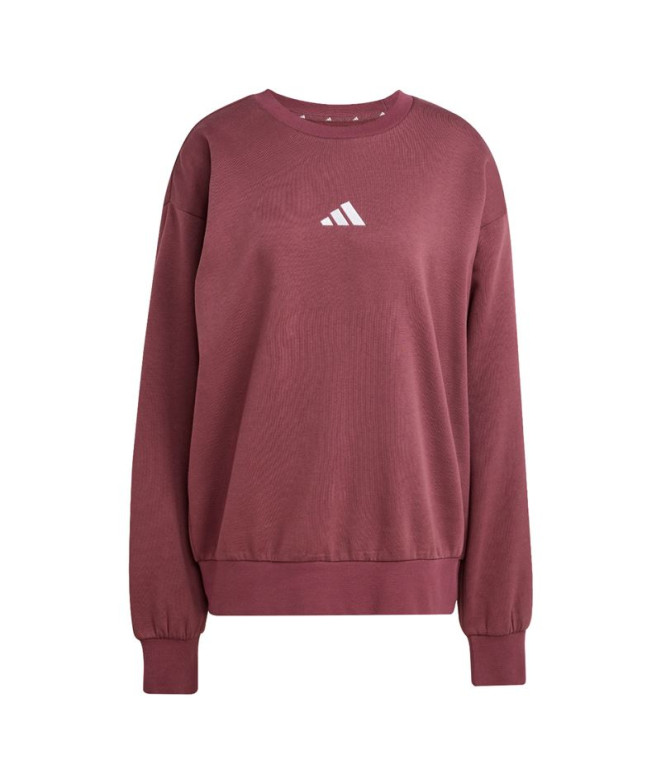 Sudadera adidas Feelcozy Swt Hombre Rubaur/Blanco