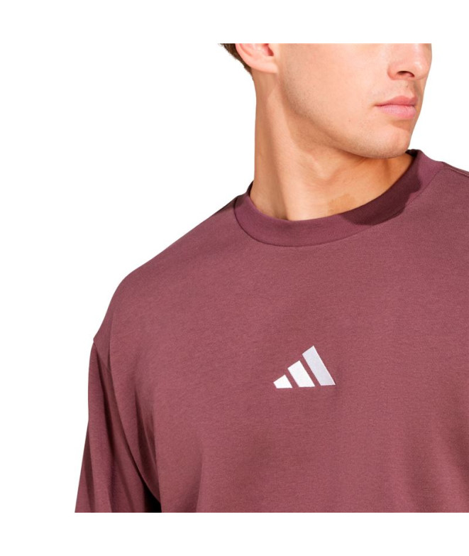 Moletom adidas Homem Feelcozy Swt Rubaur/Branco