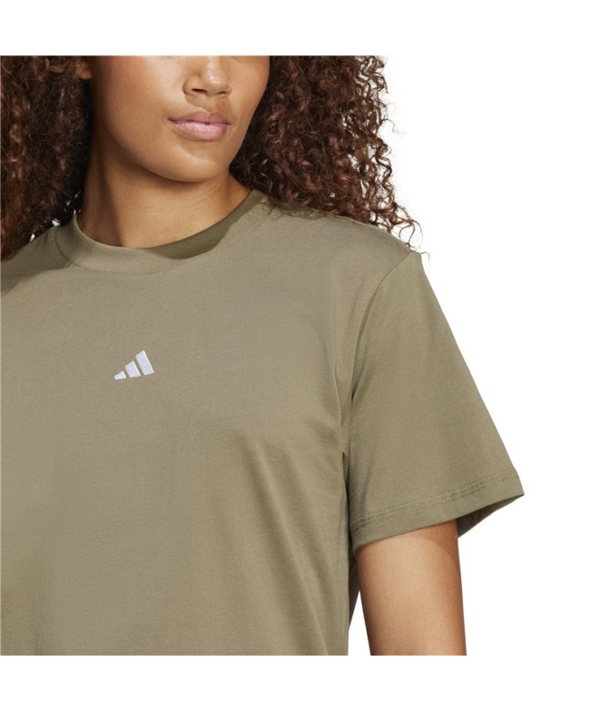 T-shirt adidas Femme Sl Sj Vert foncé/Blanc