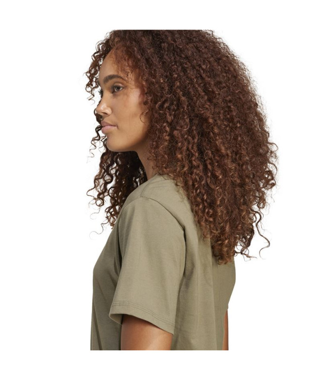 T-shirt adidas Femme Sl Sj Vert foncé/Blanc