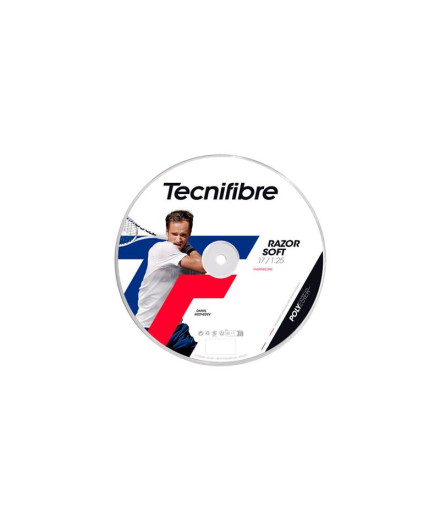 Cordaje Tecnifibre Bob 100M Razor Soft 1,25 Blanco