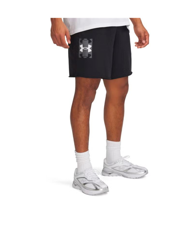 Pantalones Cortos Under Armour Rival Terrylogo8Inshort Hombre Negro