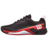 Chaussures de Tennis Wilson Rush Pro 4.5 Clay Noir/Rouge Homme